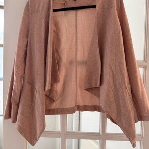Dusty Pink Open Front Blazer